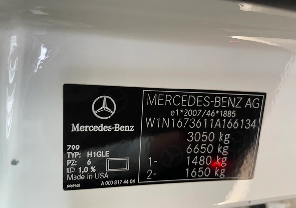 Mercedes-Benz GLE cena 409000 przebieg: 95000, rok produkcji 2019 z Przysucha małe 254